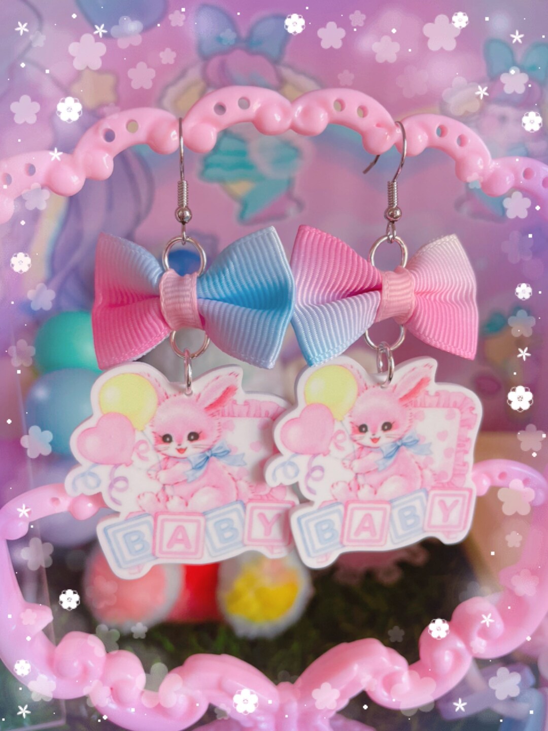 Kitschy Kawaii Dreamy Pastel Baby Rainbow Fairykei Dangle Etsy