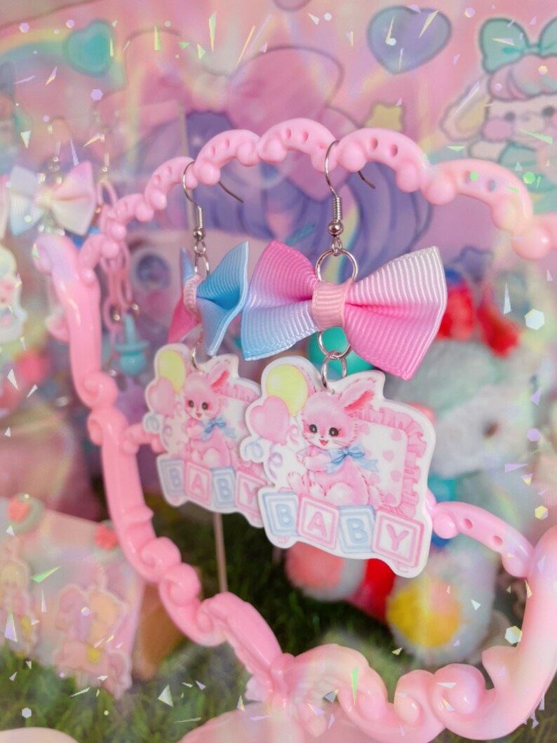 Kitschy Kawaii Dreamy Pastel Baby Rainbow Fairykei Dangle Etsy