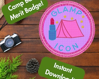 Camp Bach Glamp Icon PNG Camp Bachelorette Lake Bachelorette Camping Bachelorette Camping Party Favors Camp Bach Decorations Glamping