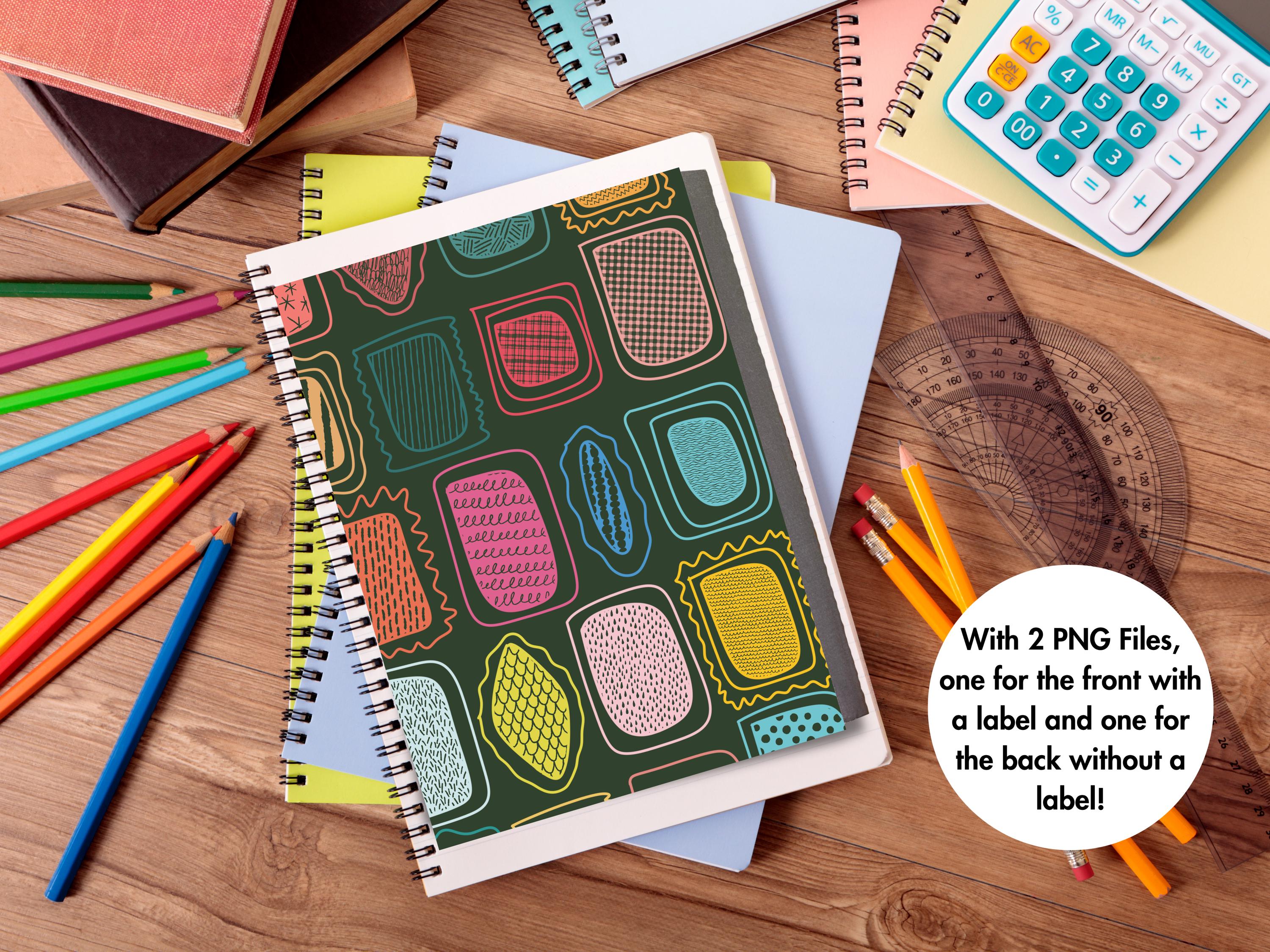 Printable Composition Notebook Back to School Custom Notebook PNG Junk ...