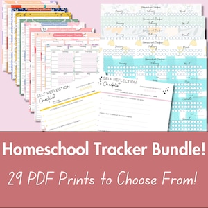 Homeschool Planner Academic Planner Lesson Planner Attendance Planner Undated Homeschool Planner Printable