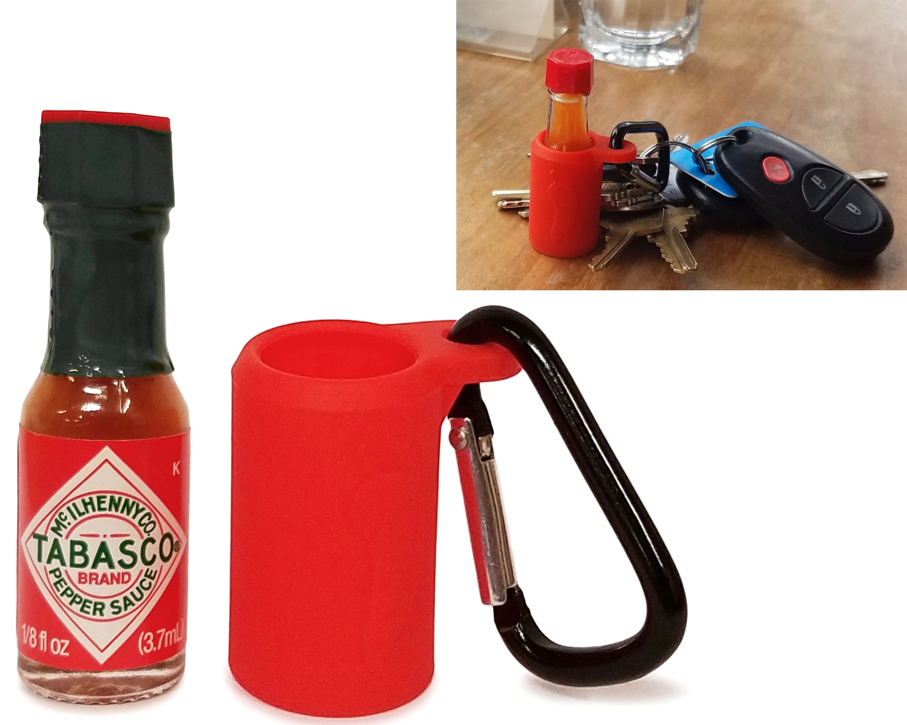 Tabasco Sauce Keychain Includes Mini Bottle of Original Hot Etsy