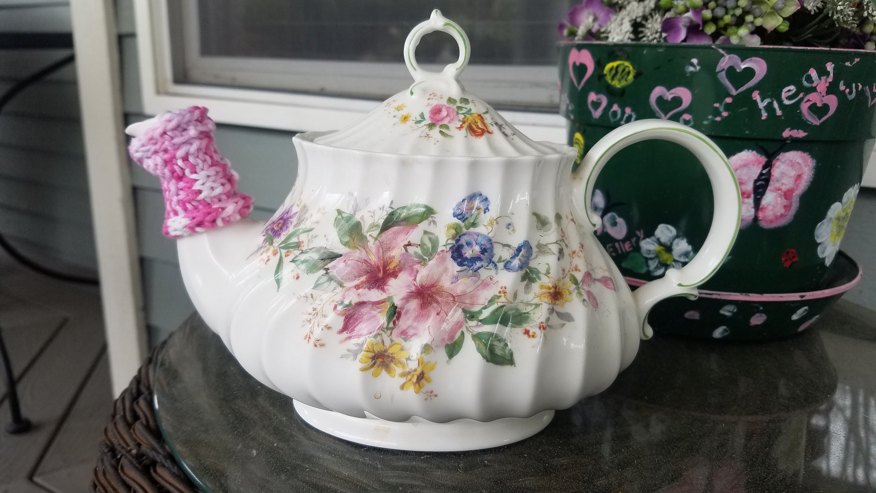 Tea Spout Cozy drip catcher knitted Etsy