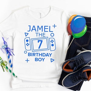 Nummer Sieben Shirt, 7. Geburtstag Shirt, Gamer Boy Geburtstag Shirt, Kinder Geburtstag Shirt, Nummer Sieben Shirt, Jungen 7. Geburtstag Shirt, Mädchen 7. Geburtstag Shirt