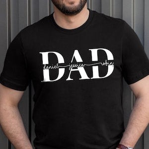 Fathers Day Shirt, Dad and Kids Shirt, Fathers Day 2022, Fathers Day Gift, Gift for Father, Custom Dad Shirt, Dad Shirt with kids Names