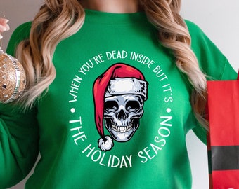 Skull Santa Hoodie - Etsy
