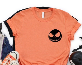 Camisa de Halloween, Camisa de Jack Skellington, Camiseta de fiesta de Halloween, Camisa de otoño, Camisas de regalo de Halloween, Camiseta divertida de Halloween Scary Halloween