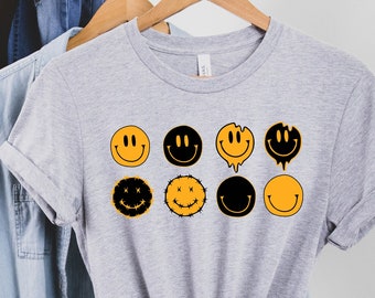 Smile Emoji Shirt, Smile Shirt, Smiley Face T-shirt, Smiley Face Shirt Gift, Happy Face Shirt, Retro Smile Face shirt, Vintage Shirt