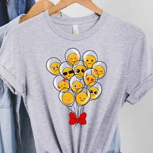 Emoji Balloon Shirt, Balloon T-shirt, Funny Emoji T-shirt, All Emojis Balloon Shirt, Emotions T-shirt, Funny Emoji Shirt, Kids Emoji Shirt,