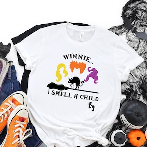 Winnie I Smell a Child Shirt, Halloween Pregnancy Announcement Shirt, Halloween Shirt, Sanderson Sister Halloween Shirt, Spooky Season Shirt