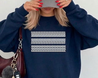 F*ck This Shit Sweatshirt, Sarcastic Hidden Message Hoodie, Funny Geometric Pattern Sweater Offensive Humor Gift