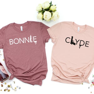 Bonnie and Clyde Shirt, Couple Shirt, Honeymoon Shirt, Wife and Husband ...
