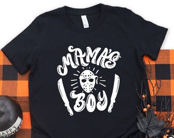 Kids Halloween T-Shirt, Mamas Boy Shirt, Halloween Party T-shirt, Kids Halloween Gift, Funny Halloween Shirt, Boys Halloween Party T-Shirt