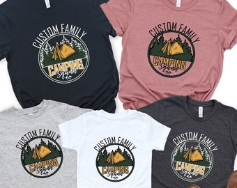 Camping Squad Shirt, Matching Camping Shirt, Adventure Lover Shirt, Group Camping T-shirt, Custom Family Camping Shirt, Custom Camping Shirt