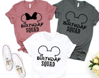 Disney Birthday Shirt, Birthday Girl Disney Shirt, Birthday Boy Disney Shirt, Disney Birthday Squad Shirt, Disney Birthday Party Shirts
