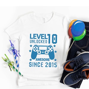 10th Birthday Shirt, Gamer Kids Birthday Shirt, Kids Birthday Shirt, Boys 10th Birthday Shirt, Girls 10th Birthday Shirt, Gamer Theme Shirts