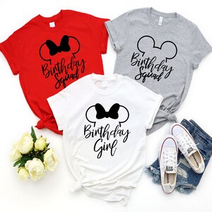 Disney Family Birthday Shirt,Disney  Birthday Girl Shirt,Disney  Birthday Boy Shirt,Disney Birthday Squad Shirt,Disney Birthday Party Shirts
