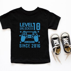 10th Birthday Shirt, Gamer Kids Birthday Shirt, Kids Birthday Shirt, Boys 10th Birthday Shirt, Girls 10th Birthday Shirt, Gamer Theme Shirts image 2
