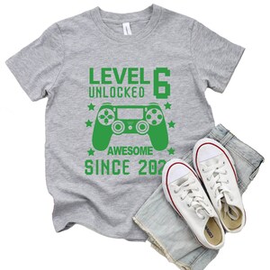 6th Birthday Shirt, Gamer Birthday Shirt, Kids Birthday Shirts, Sixth Birthday Shirt, Boys 6th Birthday Shirt, 6th Birthday Shirt Gift Shirt image 4