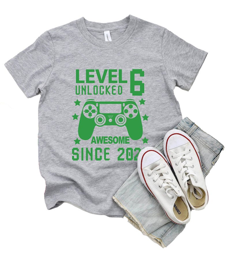 6th Birthday Shirt, Gamer Birthday Shirt, Kids Birthday Shirts, Sixth Birthday Shirt, Boys 6th Birthday Shirt, 6th Birthday Shirt Gift Shirt image 4