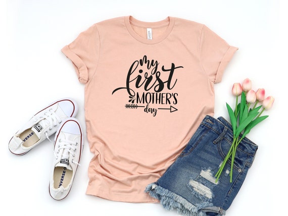 New Moms My First Mother's Day Gift T-Shirt For Women New Moms My First Mother's Day Gift T-Shirt For Women