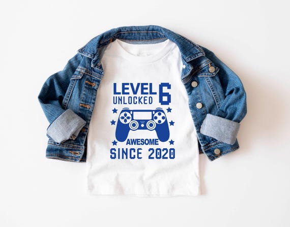 6th Birthday Shirt, Gamer Birthday Shirt, Kids Birthday Shirts, Sixth Birthday Shirt, Boys 6th Birthday Shirt, 6th Birthday Shirt Gift Shirt
