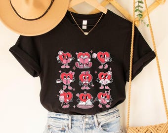 Valentines Day Book Lover Shirt, Teacher Appreciation Shirt, Gift for Teacher, Valentine Teacher T-Shirt, Teacher Hearts Love Shirt