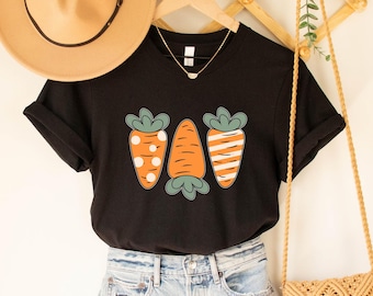 Cute Easter Carrot Shirt, Happy Easter Carrot T-Shirt, Easter Day Shirts, Easter Carrot Gift, Easter Bunny Carrot Shirt, Easter Woman Gift