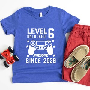 6th Birthday Shirt, Gamer Birthday Shirt, Kids Birthday Shirts, Sixth Birthday Shirt, Boys 6th Birthday Shirt, 6th Birthday Shirt Gift Shirt image 2