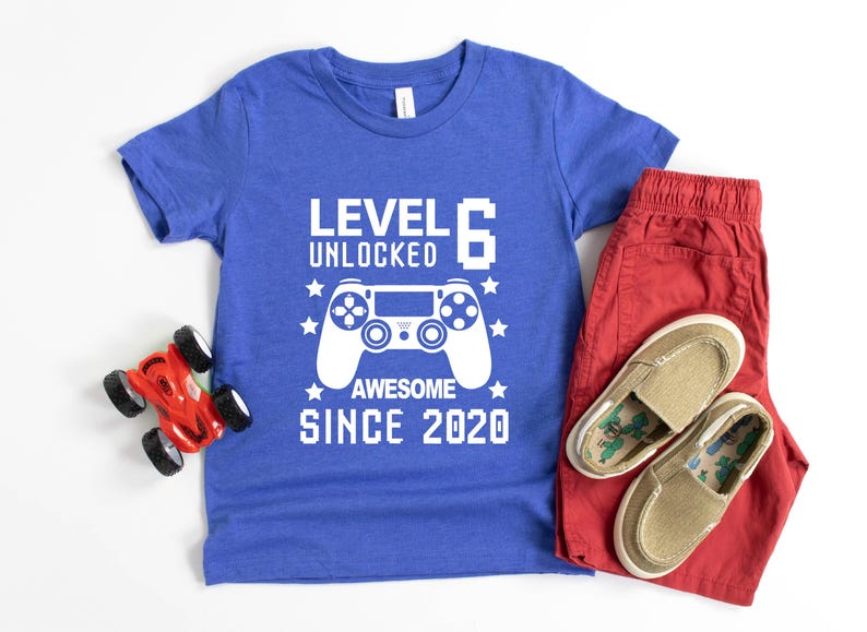6th Birthday Shirt, Gamer Birthday Shirt, Kids Birthday Shirts, Sixth Birthday Shirt, Boys 6th Birthday Shirt, 6th Birthday Shirt Gift Shirt image 2