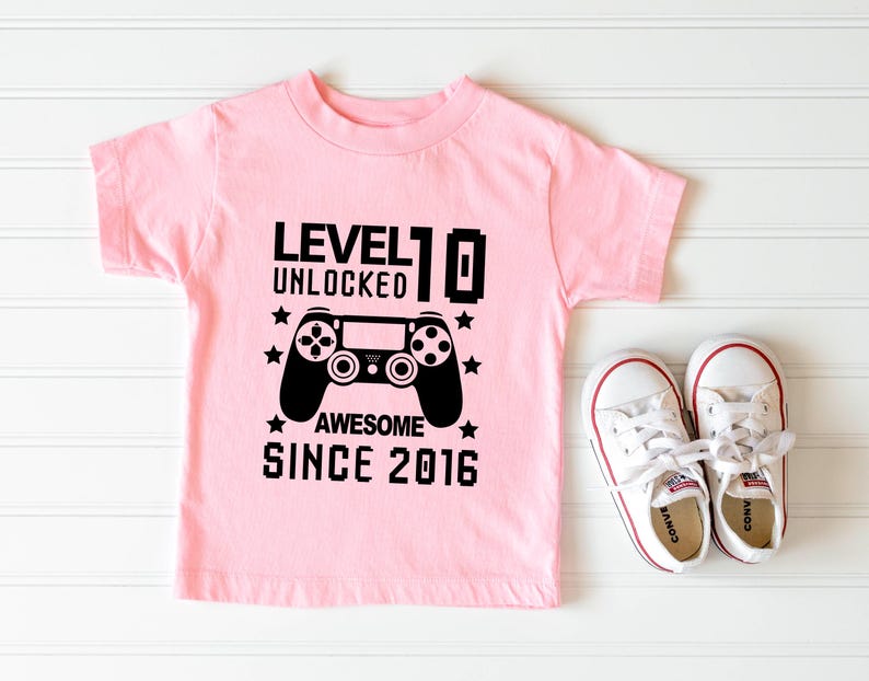 10th Birthday Shirt, Gamer Kids Birthday Shirt, Kids Birthday Shirt, Boys 10th Birthday Shirt, Girls 10th Birthday Shirt, Gamer Theme Shirts image 4