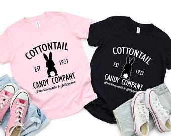 Cottontail Candy Company Easter Bunny Shirt, Cute Easter Shirt, Easter Day Shirt, Easter Matching Shirt, Carrot Shirt, Bunny T-Shirt