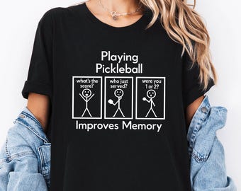 Lustiges Pickleball Spieler Shirt, Pickleball Spieler Geschenke, Pickleball Trainer Shirt, lustiges Sport Grafik Shirt, Pickleball Liebhaber T-Shirt