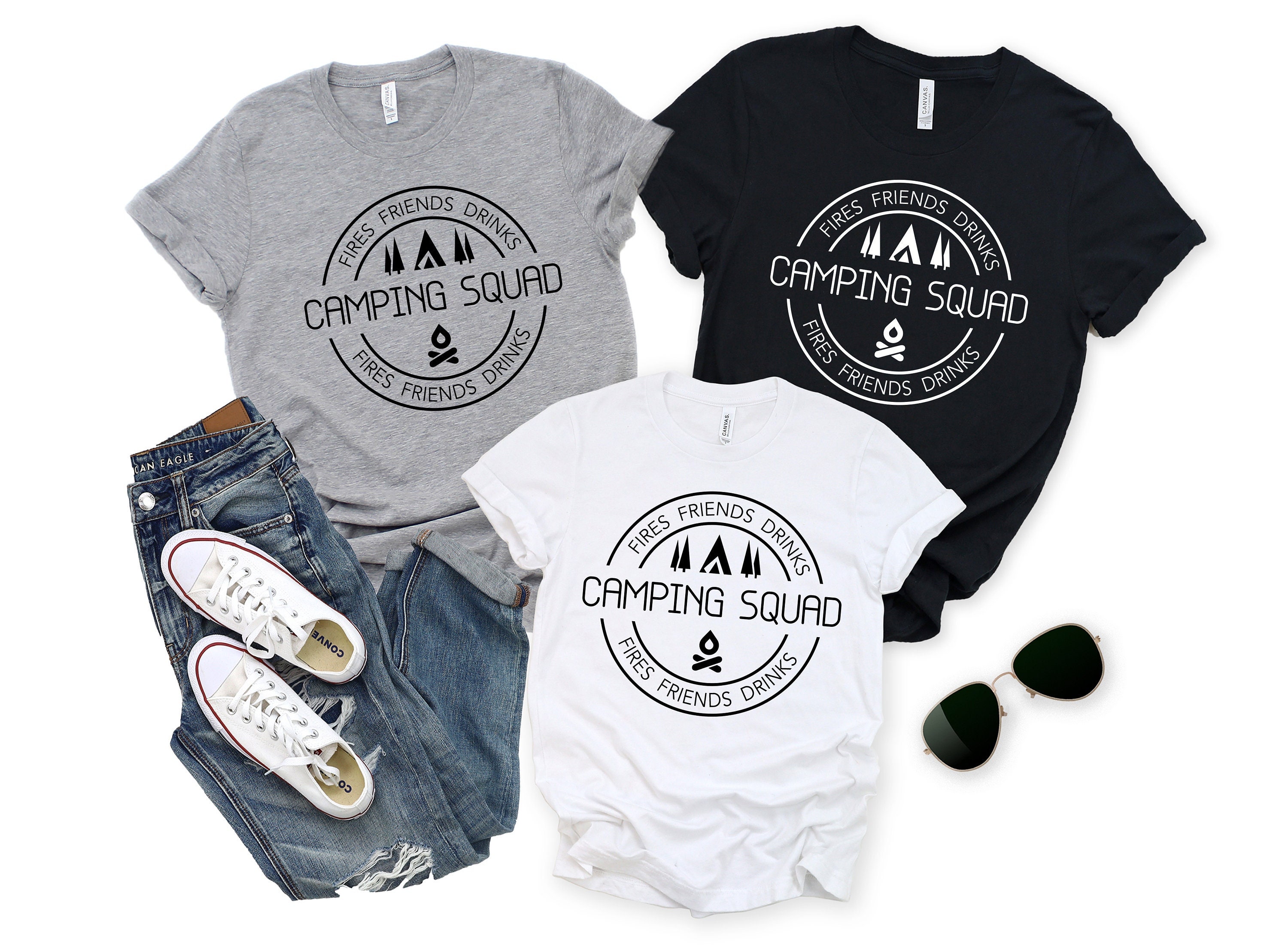 Campfires And Cocktails Tshirt Drinking Camping Trips Campfires And Cocktails Tshirt Drinking Camping Trips