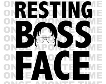 resting boss face