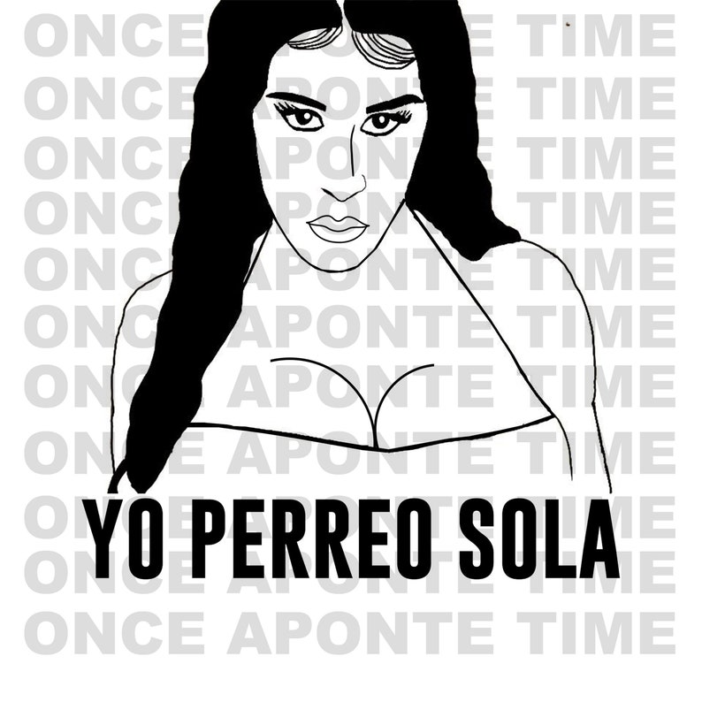 Download Yo Perreo Sola Bad Bunny SVG | Etsy