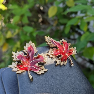 Autumn Maple Leaf Earrings