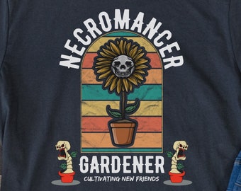 Funny Necromancer Gardener Shirt (S-4XL) tafelblad RPG gamer-T-shirt