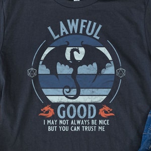 D&D Lawful Good T-Shirt: Funny RPG Alignment Tee (SML-4XL)