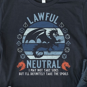 D&D Lawful Neutral T-Shirt: Funny Winter Sunset Tee (S-4XL)