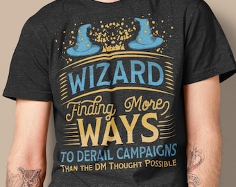 DnD Wizard Campaign Tee | Unique Dungeons and Dragons Shirt for Players | Perfect D&D Gift for Game Nights