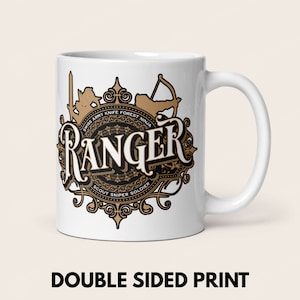 DnD Ranger Mug, Dungeons and Dragons Character Class Cup, D&D Gift for Players or Group