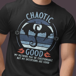D&D Chaotic Good T-Shirt: Funny RPG Alignment Tee (SML-4XL)