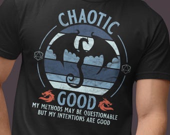 D&D Chaotic Good T-Shirt: Funny RPG Alignment Tee (SML-4XL)