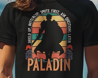 Camiseta divertida de paladín de D&D (tallas S-4XL)