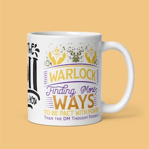 Funny DnD Warlock Mug – Finding More Ways (11oz)