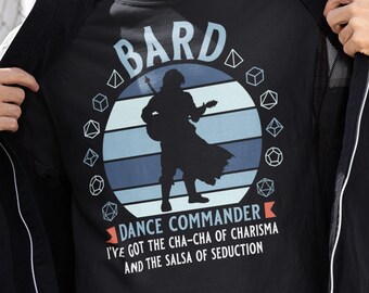 Funny D&D Bard Shirt – Dance Commander (S-4XL)