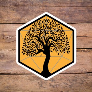 Ícone de classe de personagem druida 4"x4" Adesivo DnD | Adesivo Dungeons and Dragons | Presentes DnD TTRPG | Presente D&D para ele e ela