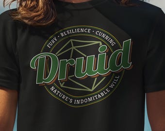 D&D Druid Nature’s Will Shirt (S-4XL)
