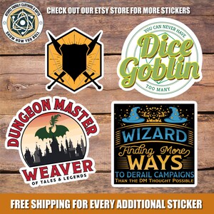 Dungeons and Dragons Dungeon Master Sticker, TTRPG D&D DM Gift, Dnd ...